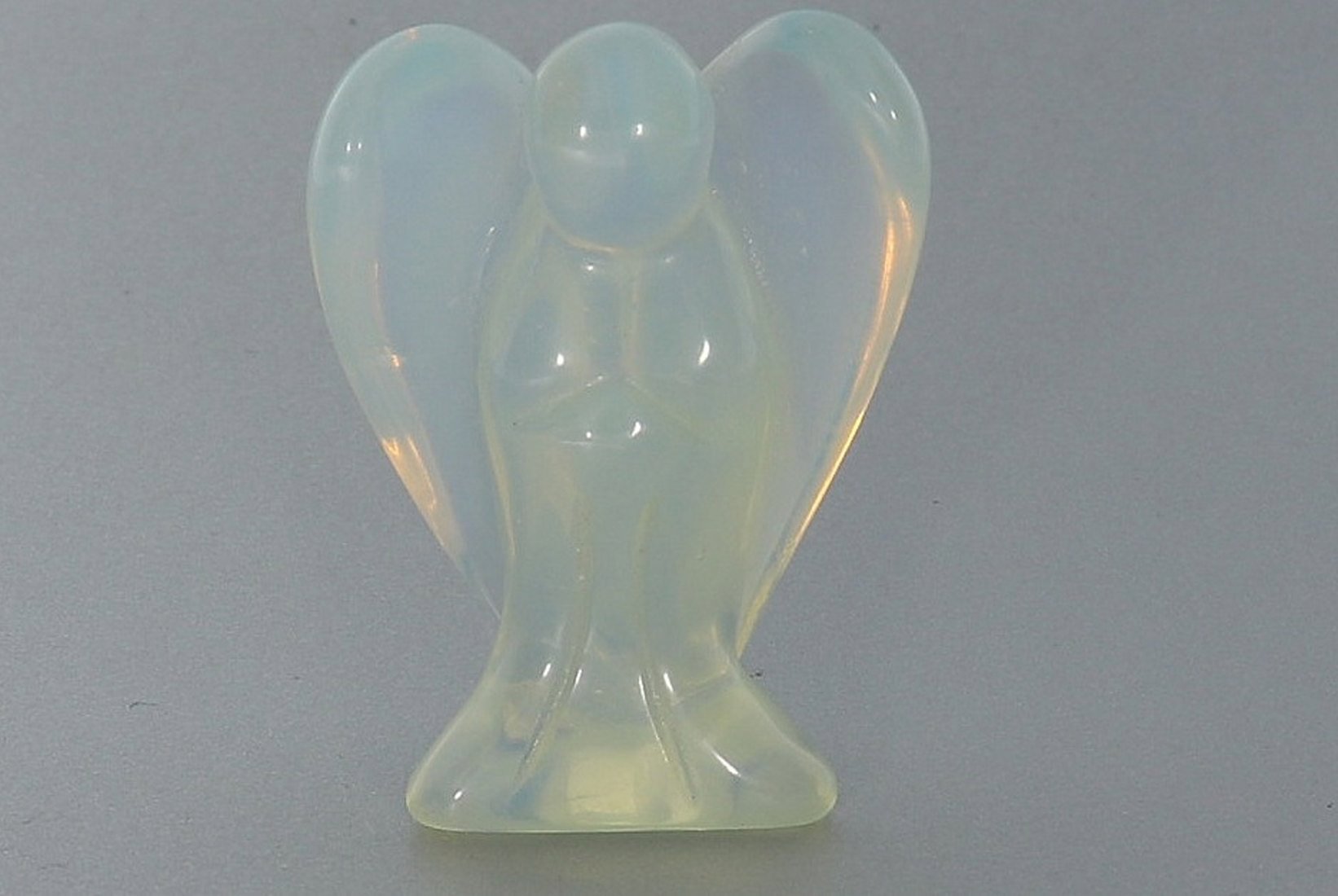 Schutzengel Engel Gravur Statue Opal glas 40x30mm - HS1028