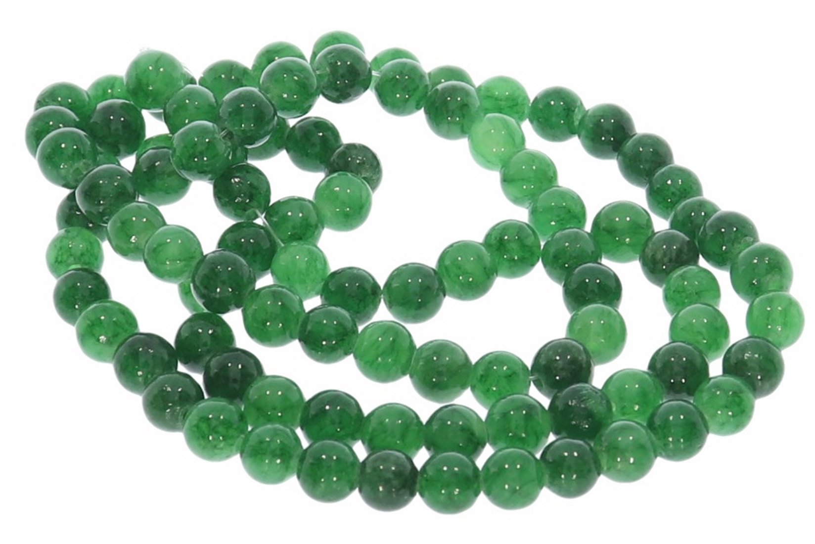 4S220 - Mashan Jade grün 4mm  Strang Mineralien Edelstein