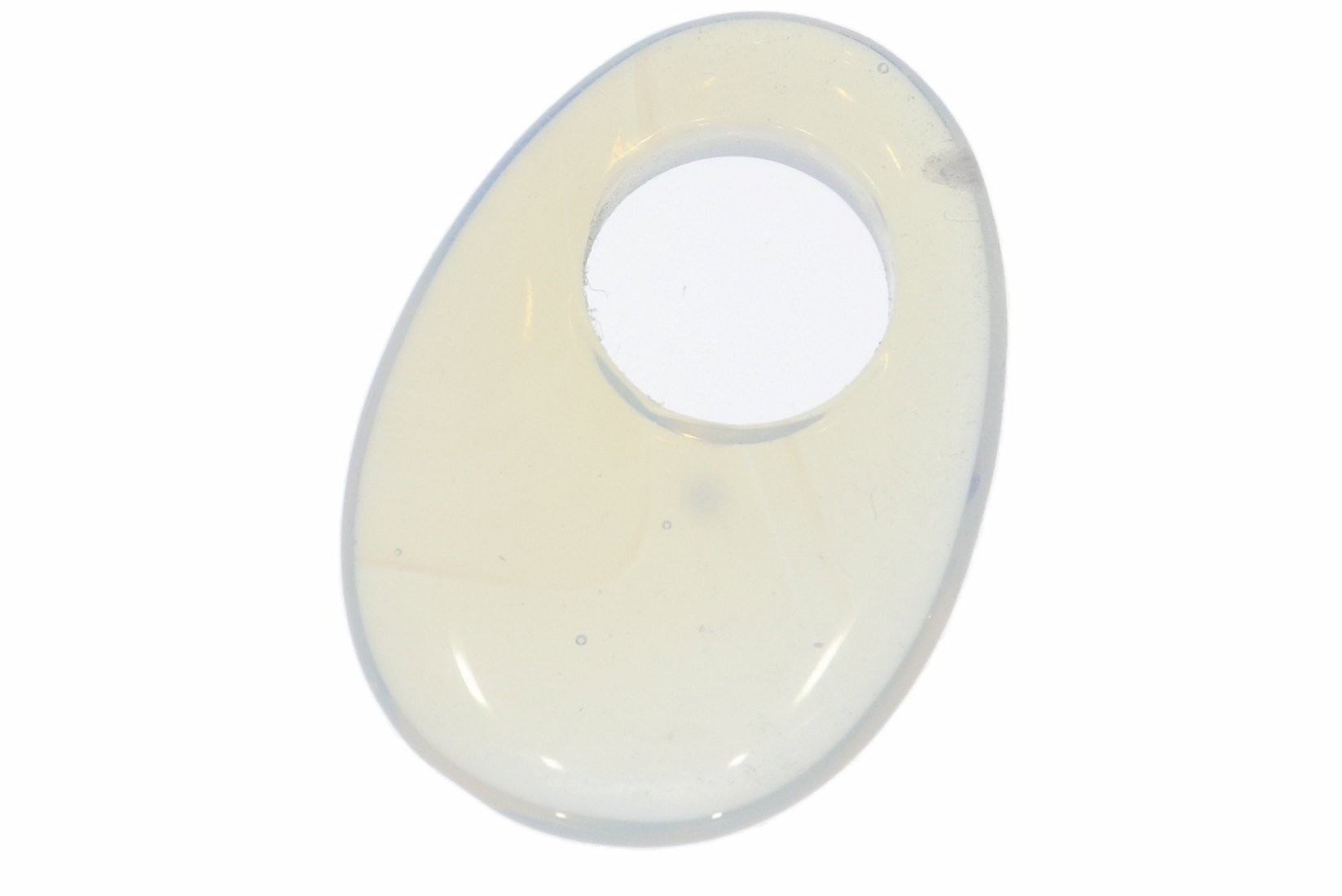 Creolen Donut Anhänger (A-Qual) aus Opal Glas 35x25mm HS1011