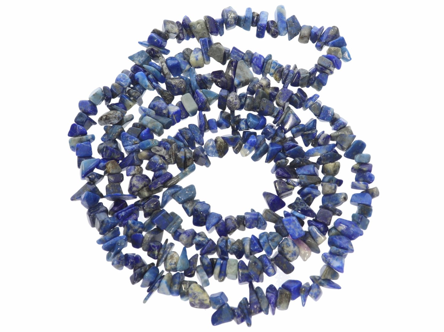 Lapis Lazuli Splitter Schmuck Halskette Halsband endlos 85-90cm SP1003