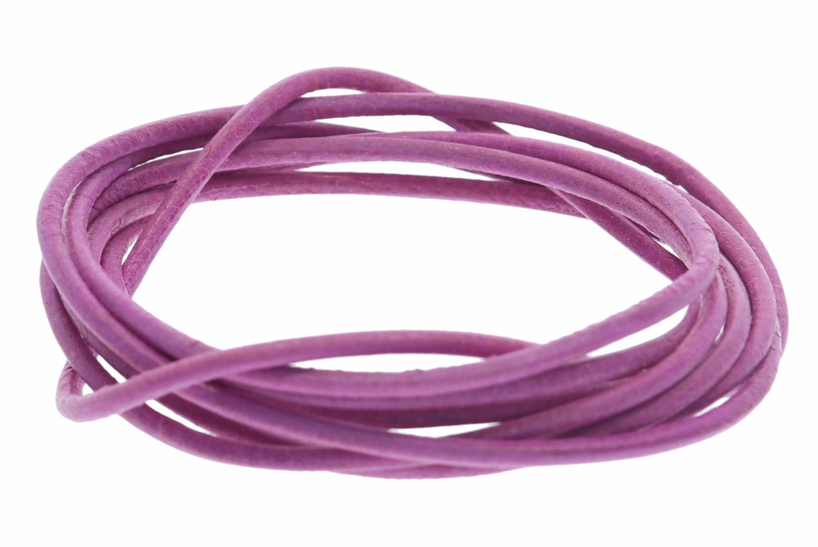 Lederband rosa -  Lederbänder Lederriemen Lederschnur 1.5mm Ø - 100cm L121