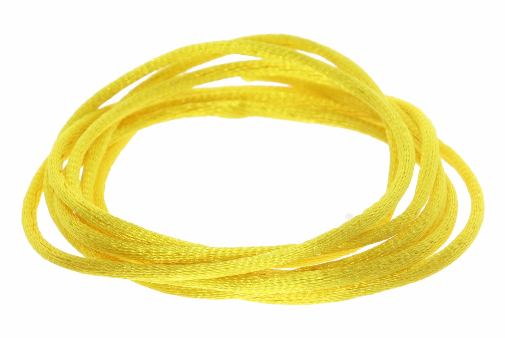 Gelb - Seidenband Seidenbänder Schmuckband Seide 3mm - 100cm