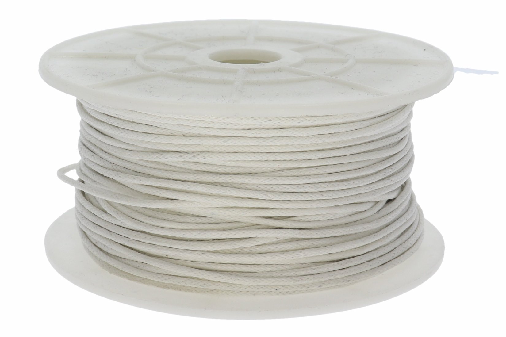 Baumwollband gewachst weiß A210-A - 45 Meter/ 1mm
