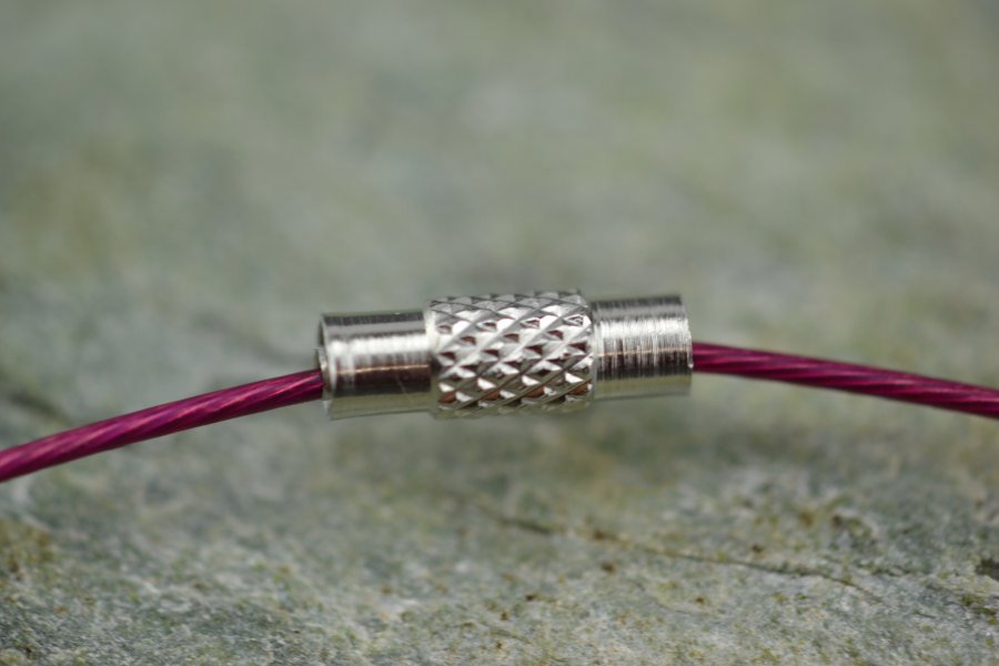 Fuchsia - Collier Halskette Halsreif einreihig mit Drehverschluss 45cm - A239E