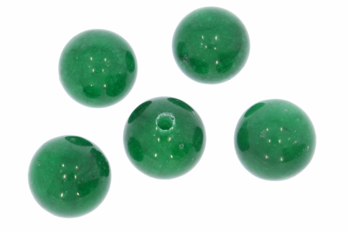 Jade grün Kugel Schmuck Edelstein Anhänger 16mm gebohrt - 16G108