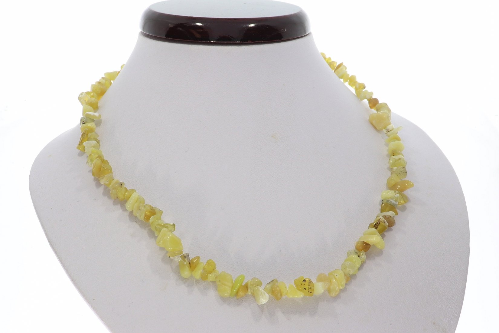 Opal gelb Splitter Schmuck Halskette Halsband endlos 86-90cm SP1005