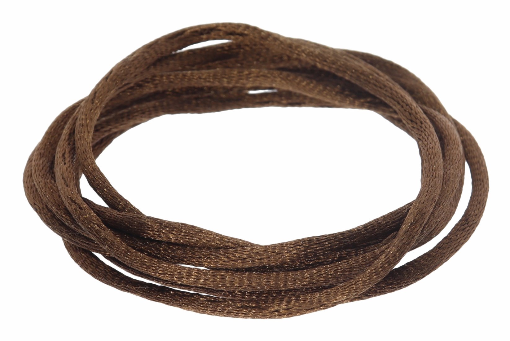 Kaffee - Seidenband Seidenbänder Schmuckband Seide 3mm - 100cm