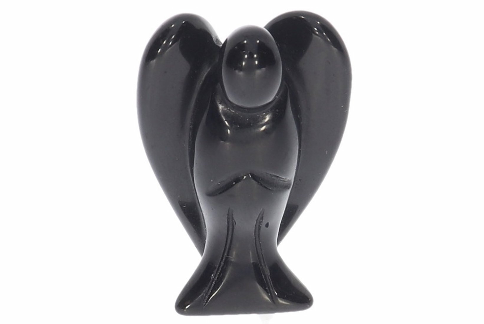 Schutzengel Engel Gravur Statue Obsidian 40x30mm - HS1067