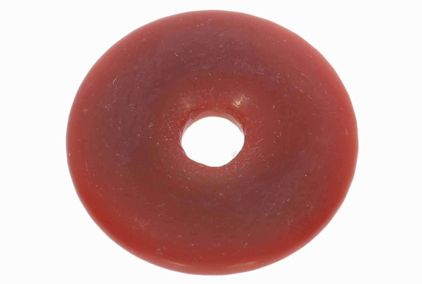 UNIKAT - Karneol frozen Schmuck Edelstein Donut Anhänger 50mm 41509