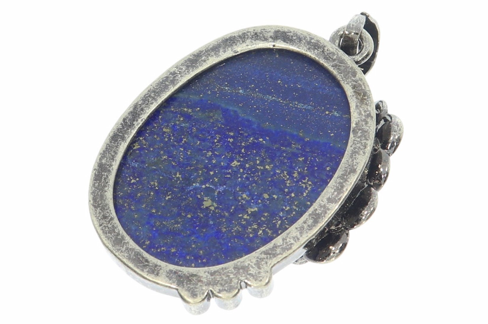 Lapis Lazuli Schmuck Cabochon Anhänger Blume Motiv - HS368