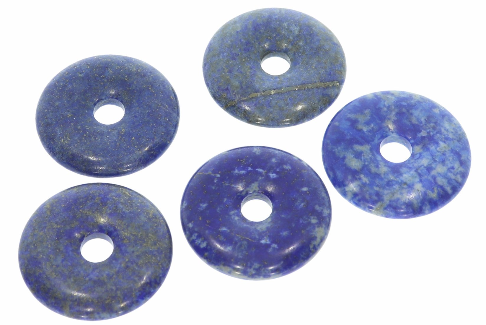 Lapis Lazuli Donut Schmuck Anhänger 30mm für's Lederband HS161