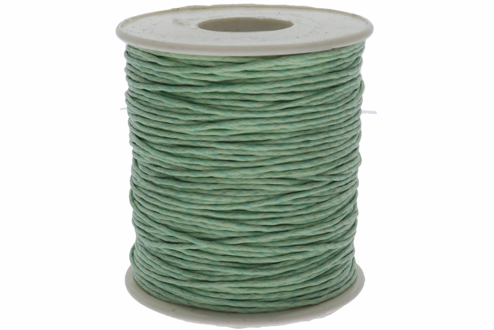 Baumwollband gewachst hell grün A141 - 80 Meter/ 1mm