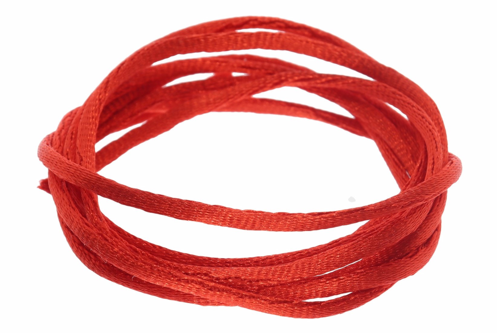 Rot - Seidenband Seidenbänder Schmuckband Seide 3mm - 100cm