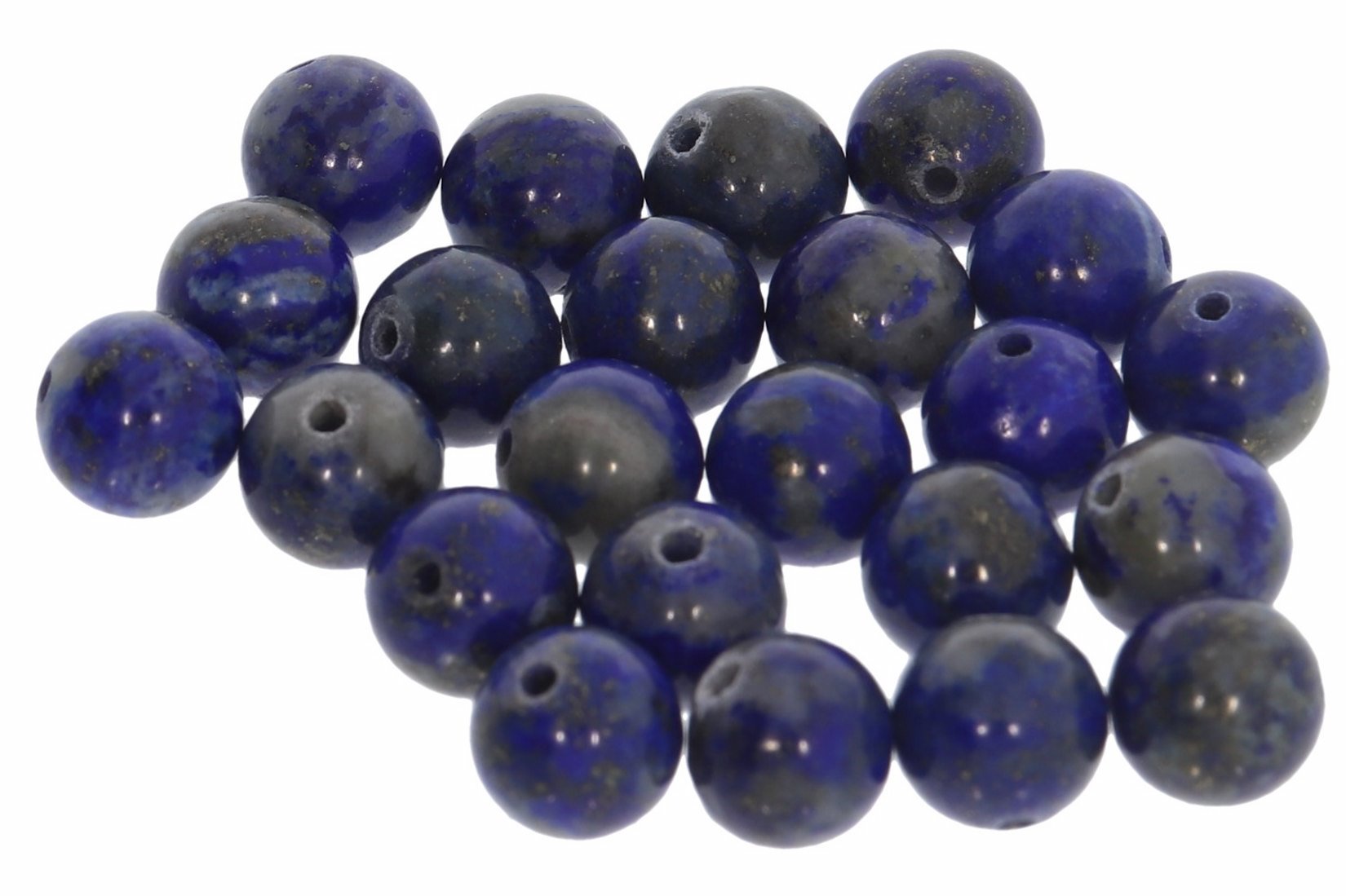 Lapis Lazuli 6S169  - 6mm Edelstein Kugel 10 Stück