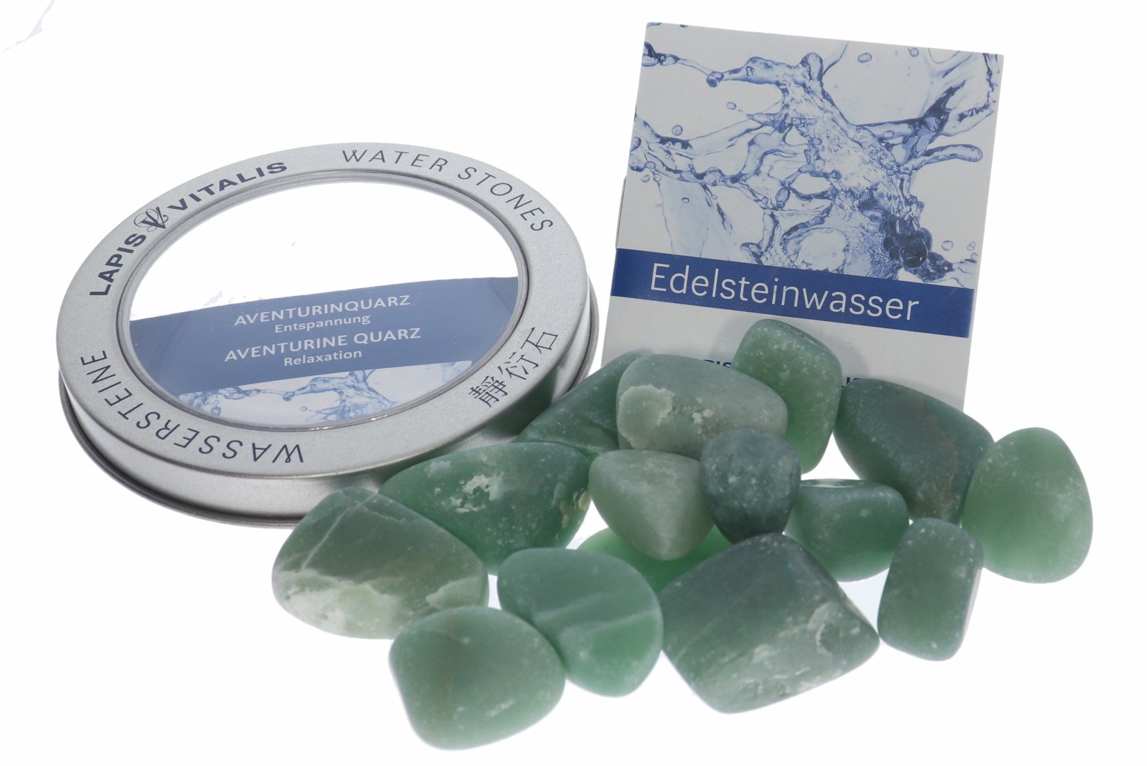 Aventurin Edelstein Wasser mit Geschenkdose - Entspannung Lapis Vitalis®