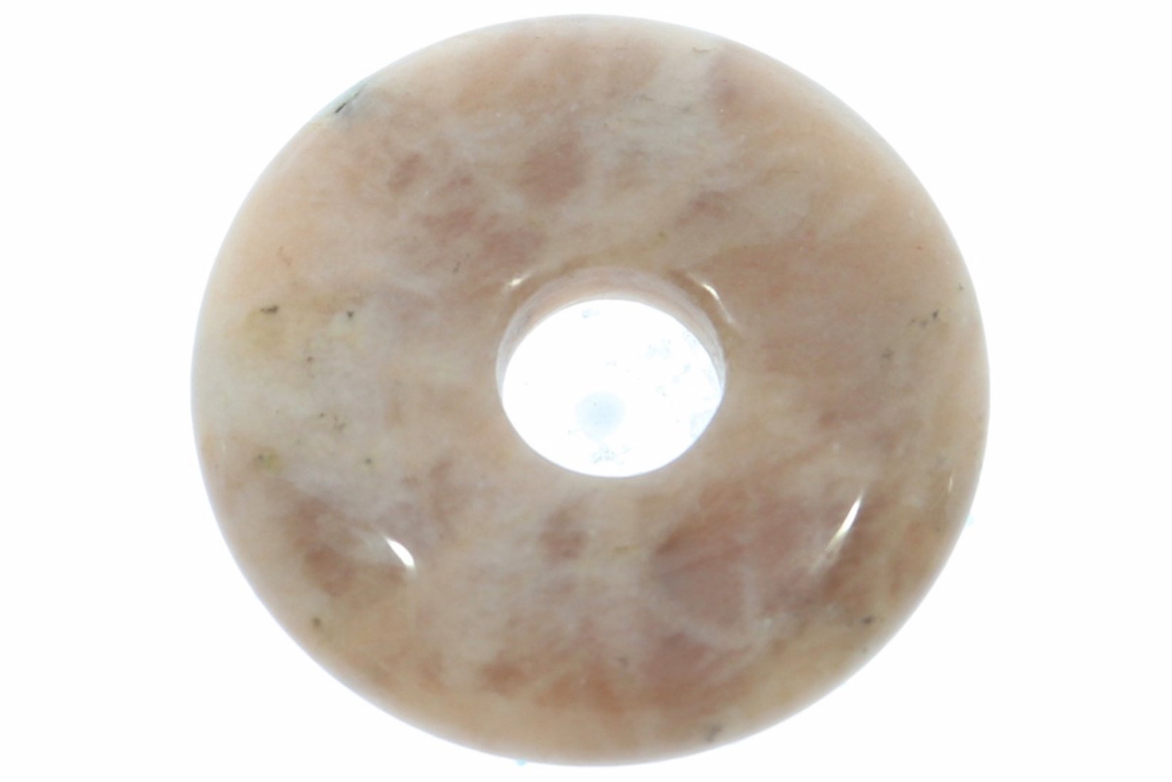 UNIKAT Mondstein Donut Schmuck Mineralien Anhänger 30mm - 40302
