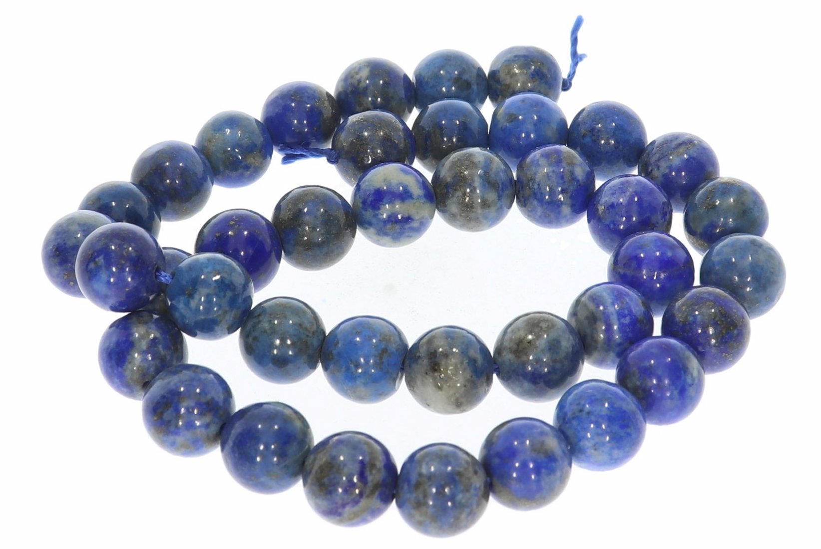 10S211 - Lapis Lazuli Kugel Strang Mineralien Edelstein