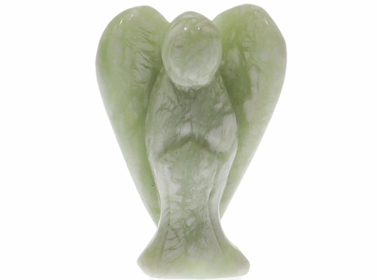 Unikat Schutzengel Engel Gravur Statue Jade China 50mm - 40991