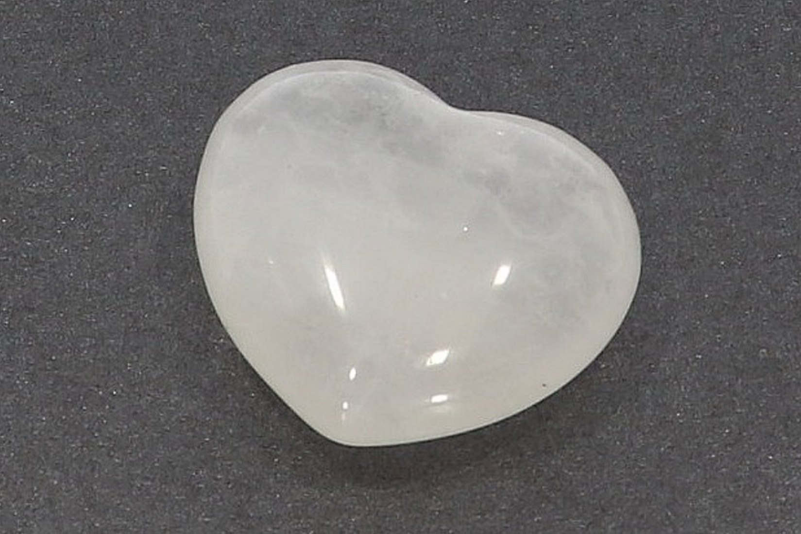Herz aus Bergkristall 23x20mm Handschmeichler Taschenstein HS296