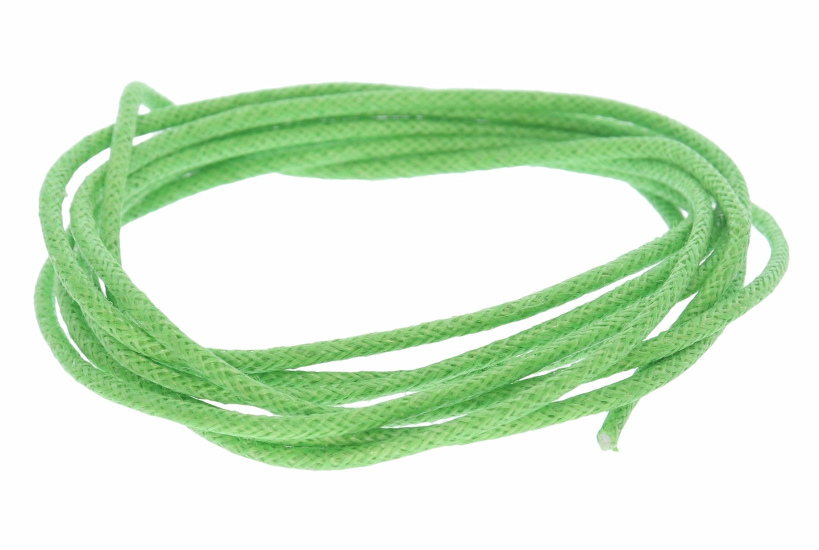 Apfelgrün 100cm - Ø 2mm Baumwollband Halsband Baumwollschnur