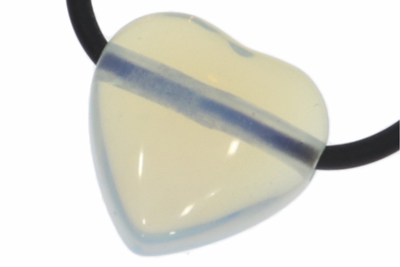 Opal glas Herz Schmuck  Anhänger gebohrt 20x20mm HS793
