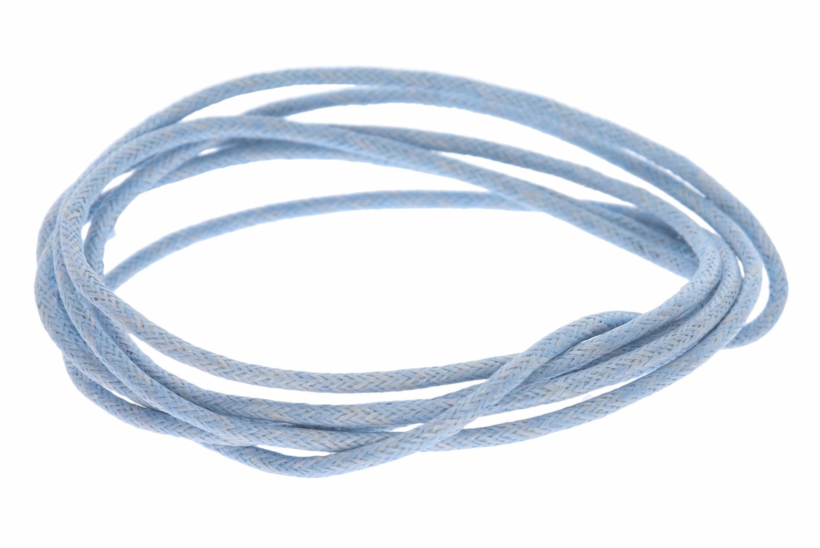 Hellblau 100cm - Ø 2mm Baumwollband Halsband Baumwollschnur
