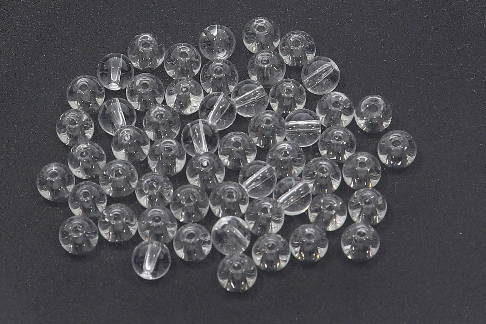 Bergkristall 4S189 - 4mm Edelstein Kugel 10 Stück