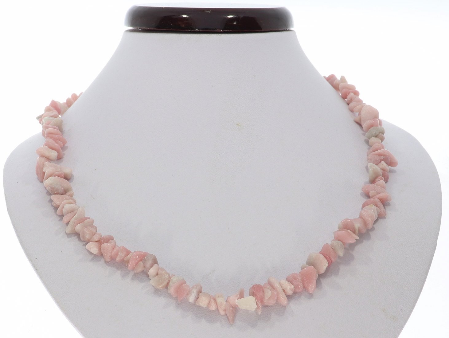 Andenopal rosa Splitter Schmuck Halskette Halsband endlos 86-90cm SP1121