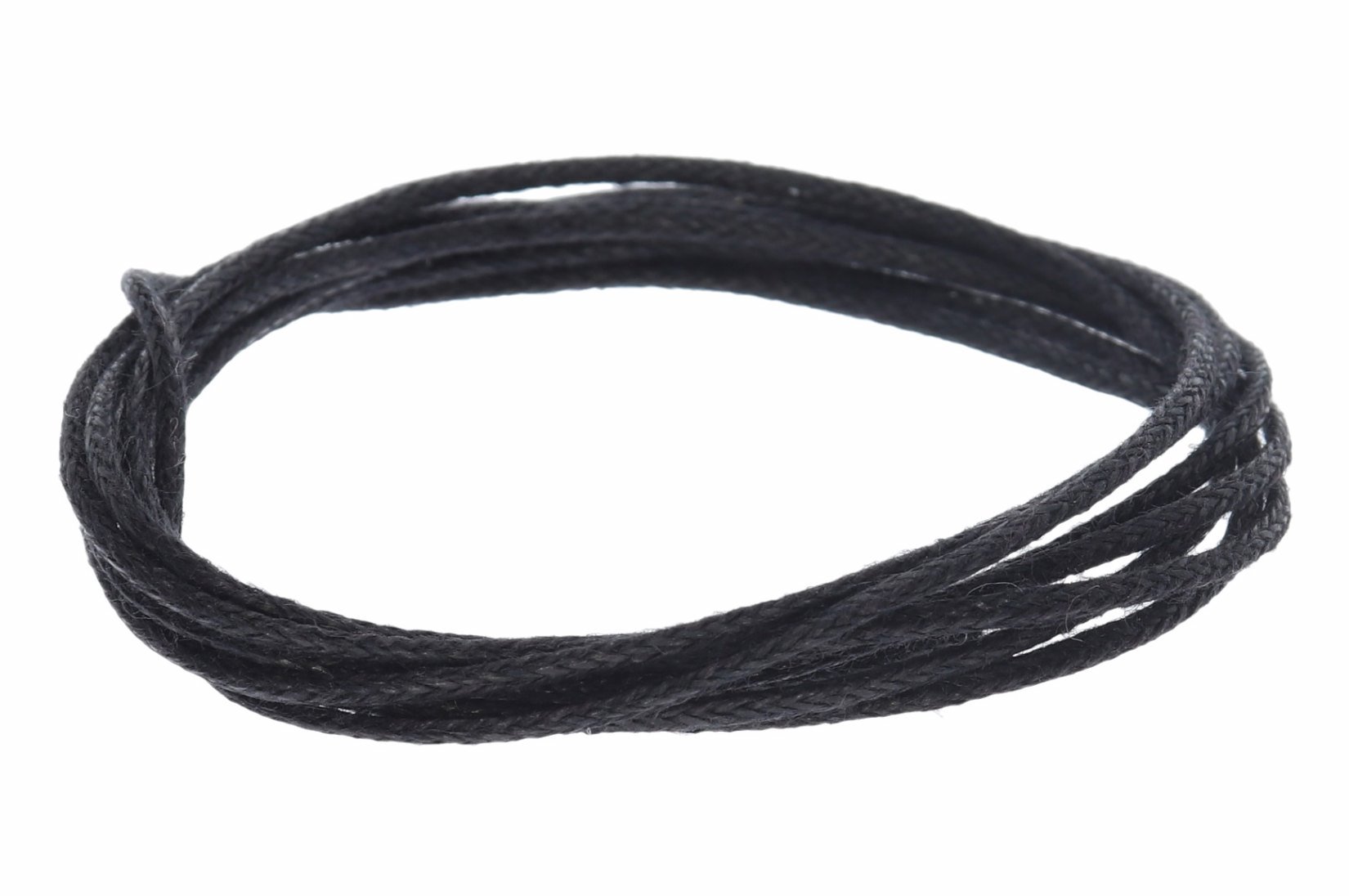 Schwarz 100cm - Ø 1.1mm Baumwollband Halsband Baumwollschnur