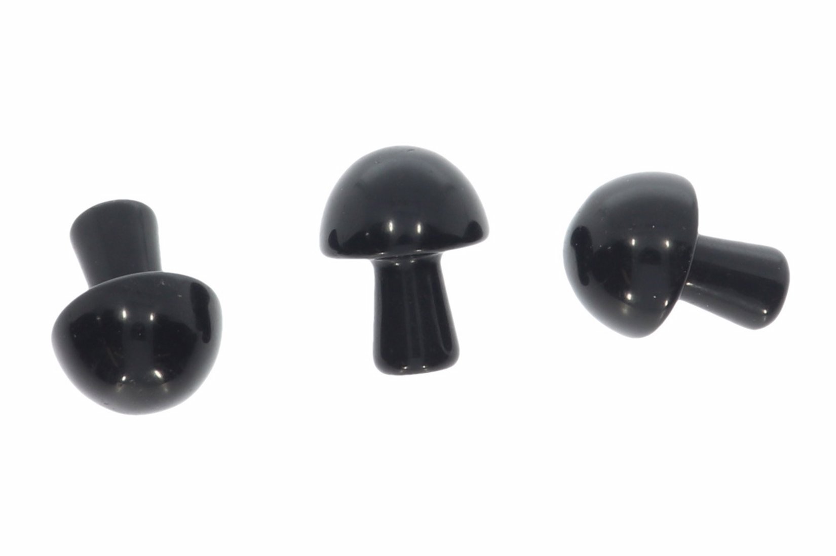 Obsidian schwarz Gua Sha Stone 21x16mm - Massagegerät Wellness Gesichtsmassage HS1247