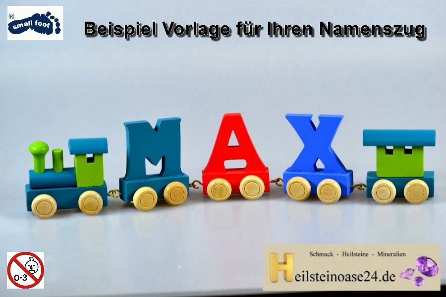 Buchstabe - A -Buchstabenzug von small foot Holzeisenbahn Namenszug bunt