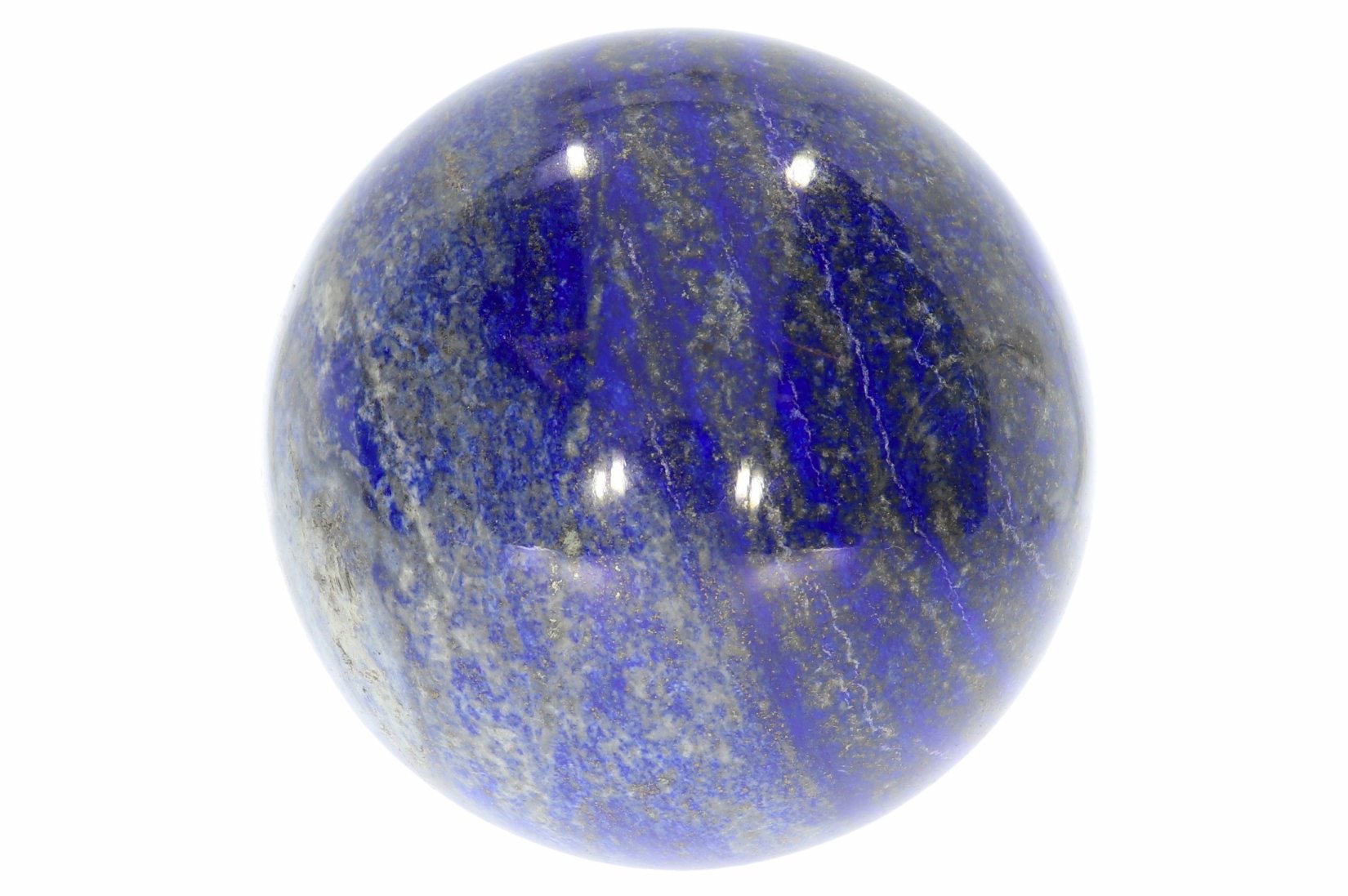 UNIKAT - große Lapis Lazuli Kugel inkl. Ständer 87mm - 39797