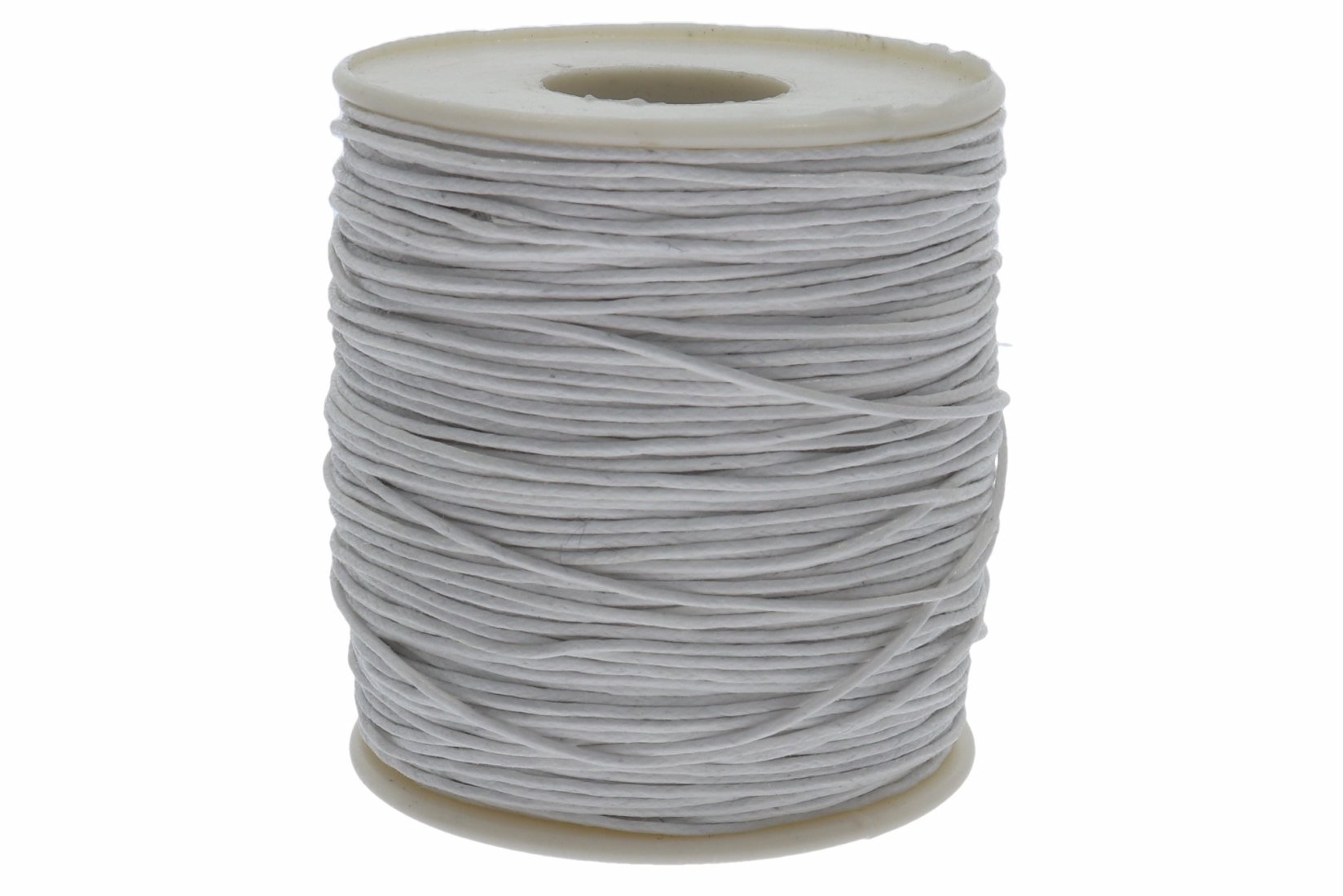 Baumwollband gewachst weiß A161 - 80 Meter/ 1mm