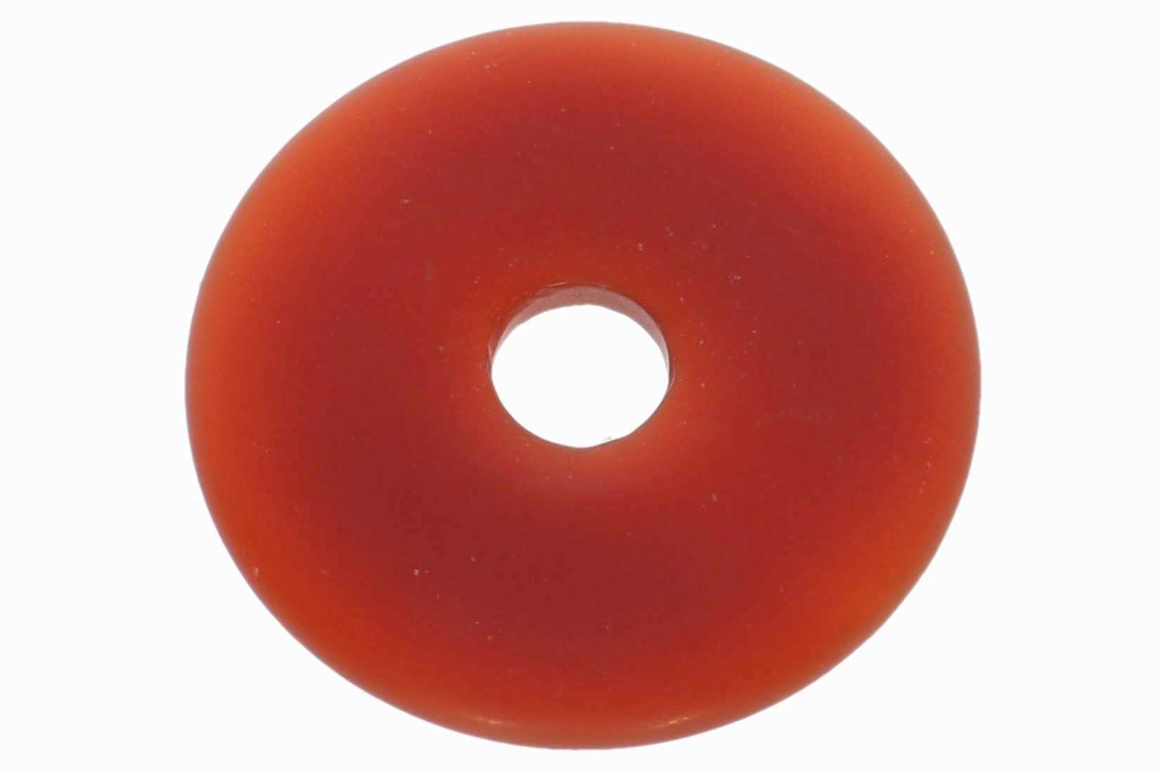 UNIKAT - Karneol frozen Schmuck Edelstein Donut Anhänger 50mm 41503