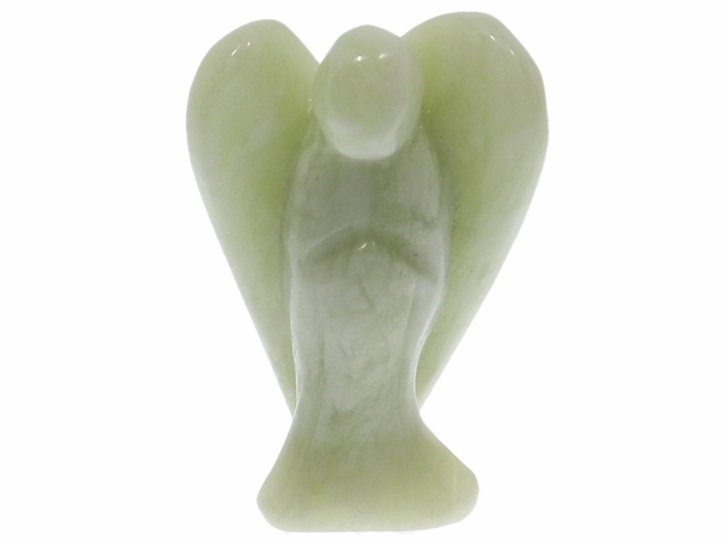 Unikat Schutzengel Engel Gravur Statue Jade China 50mm - 40992