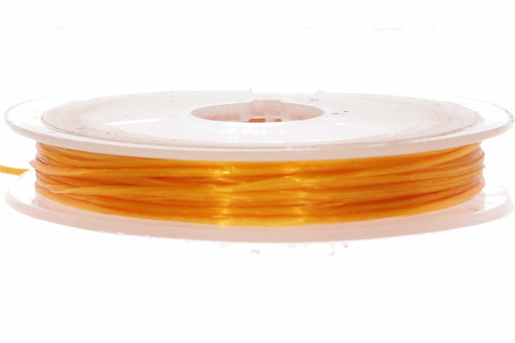 Elastikfaden orange Elastikgummi Schmuckfaden 0,6mm Ø / 10m
