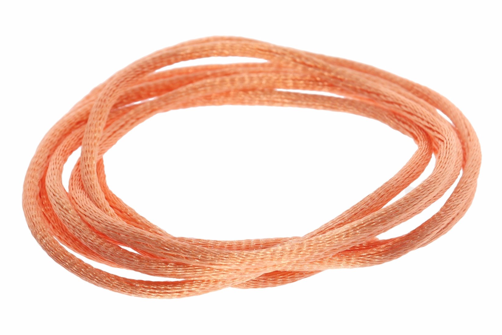 Lachs - Seidenband Seidenbänder Schmuckband Seide 3mm - 100cm