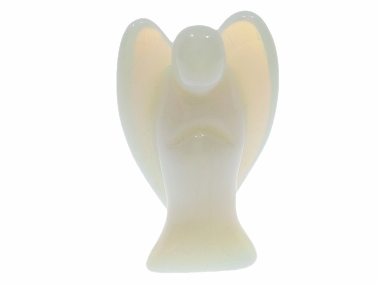 Unikat Schutzengel Engel Gravur Statue Opal Glas opalith 50mm - 41009