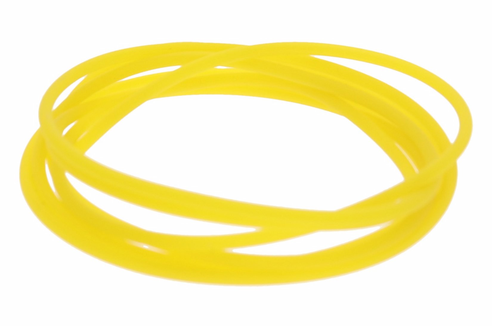 Kautschukband 2.0mm Ø 100cm gelb - Kautschuk Halsband