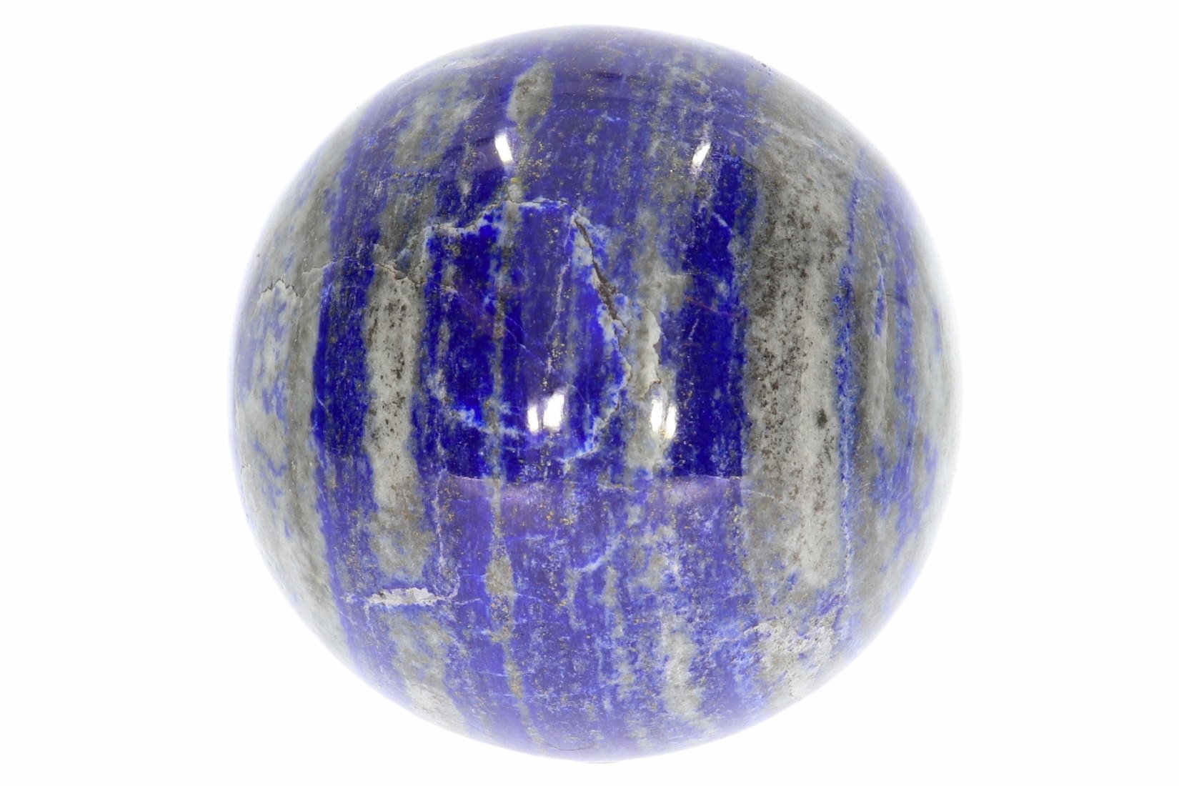 UNIKAT - große Lapis Lazuli Kugel inkl. Ständer 78mm - 39802