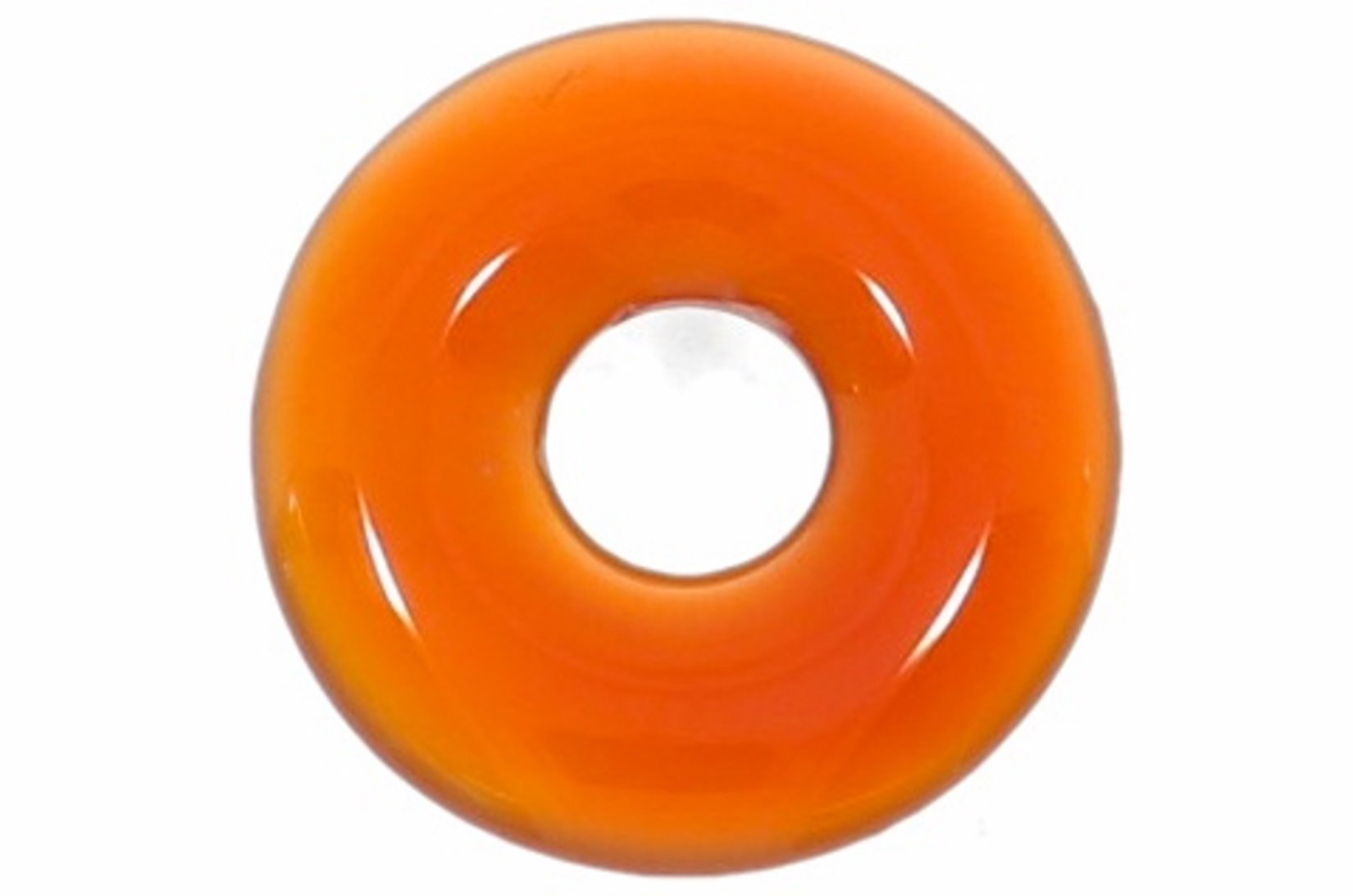 Achat rot Donut Schmuck Anhänger 20mm für's Lederband HS133