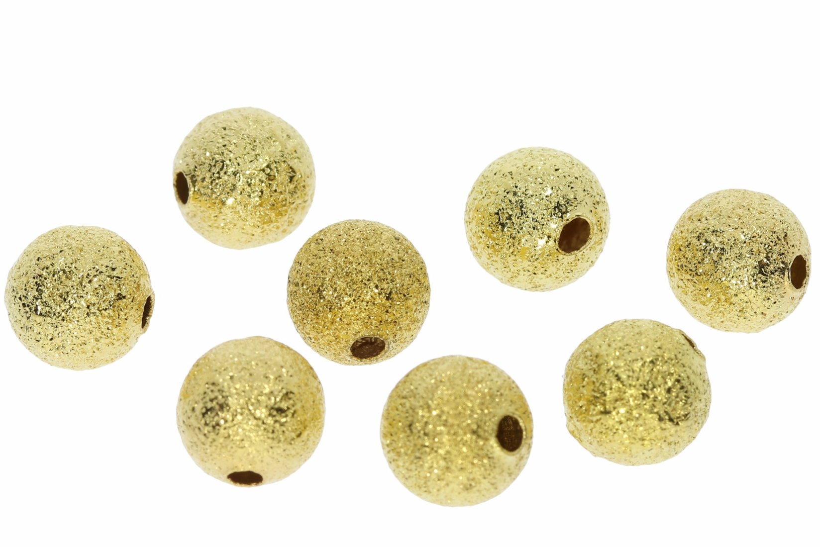 Schmuck Element Gold Farben Kugel diamantiert 8mm - VS81