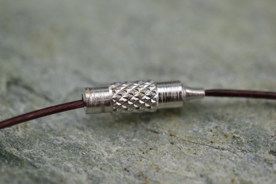 Braun - Collier Halskette Halsreif einreihig mit Drehverschluss 45cm - A239B