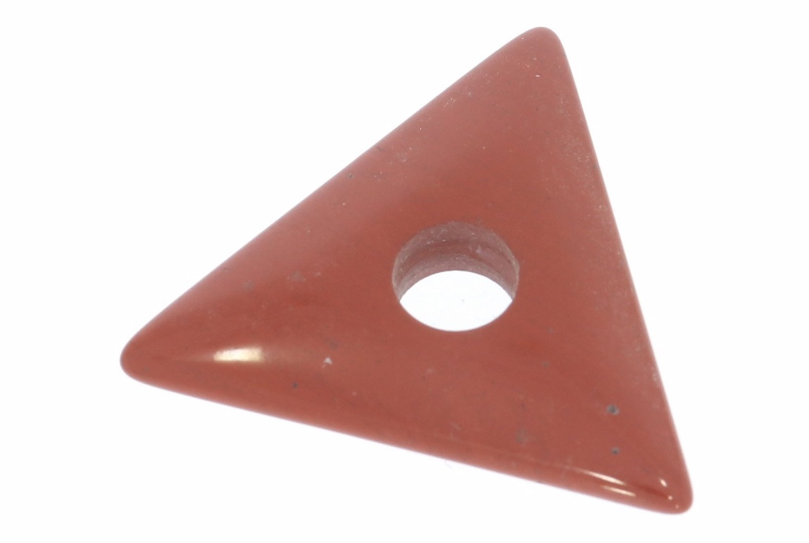 UNIKAT - Jaspis rot Triangel Schmuck Edelstein Anhänger 25x28mm- 31957