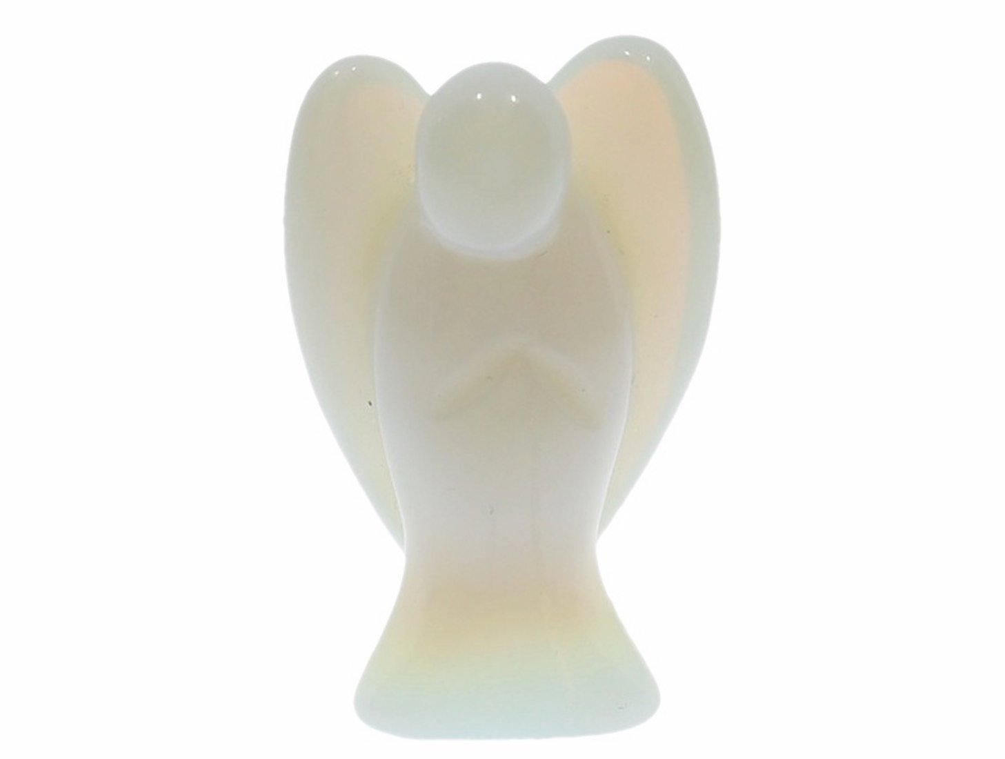 Unikat Schutzengel Engel Gravur Statue Opal Glas opalith 50mm - 41007