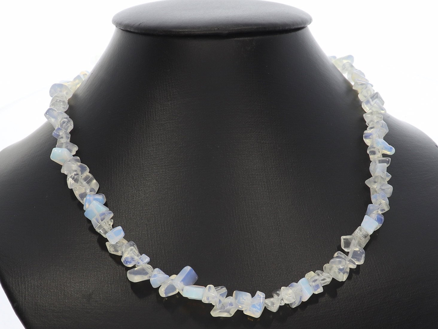 Opal Glas Splitter Schmuck Halskette Halsband endlos 85-90cm SP1004