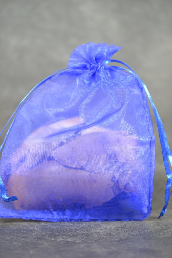 Organza Perlen- Geschenkbeutel Schmuckverpackung 170x125mm dunkelblau