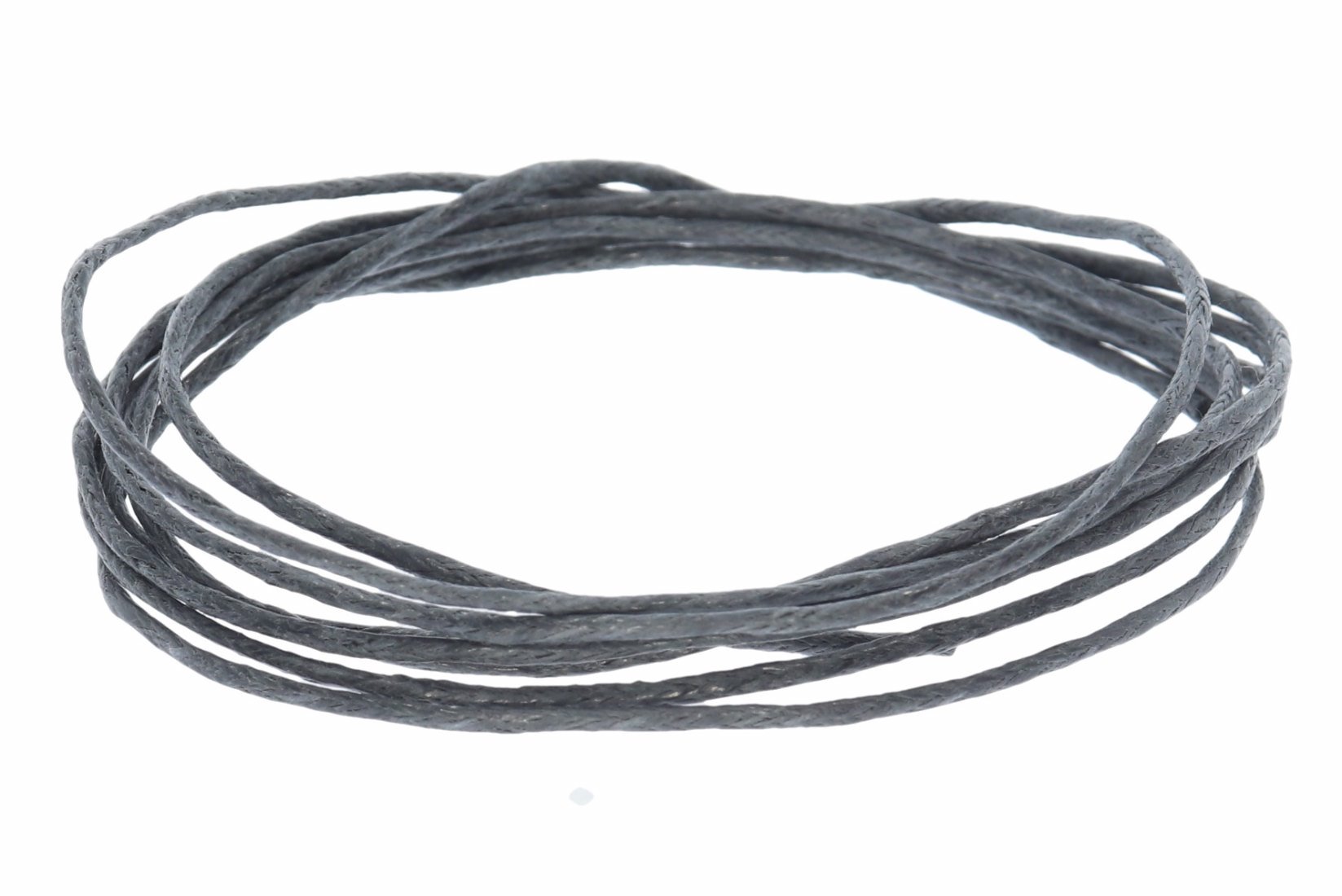 Grau 100cm - Ø 1.1mm Baumwollband Halsband Baumwollschnur