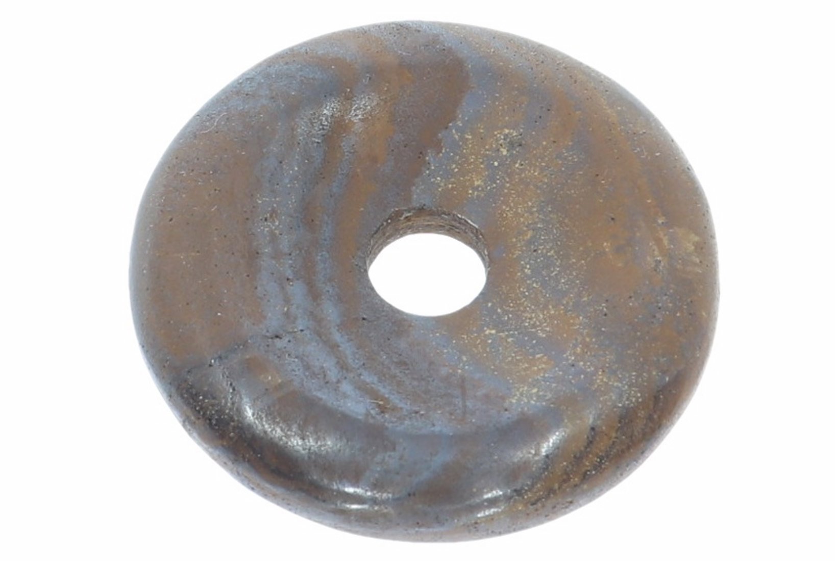 Boulder Opal Donut Schmuck Anhänger 30mm für's Lederband HS113