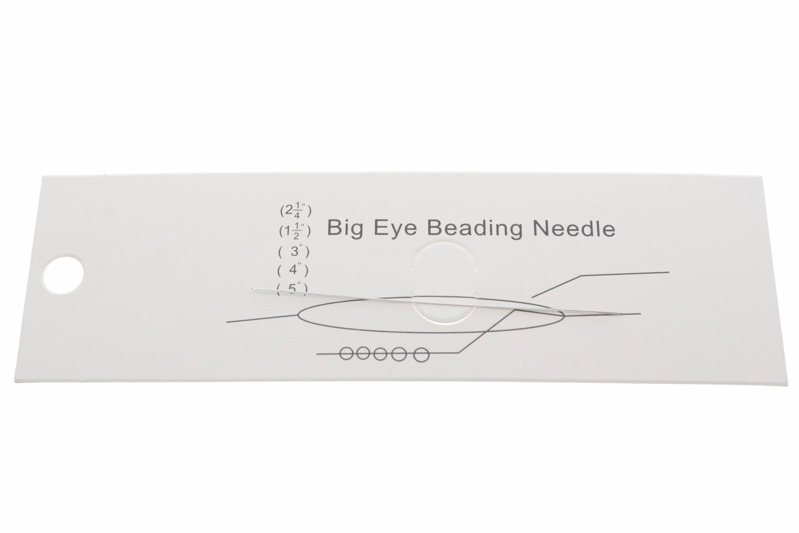 A270 "Big Eye Beading Needle" - Fädelnadel Perlnadel für Armbänder